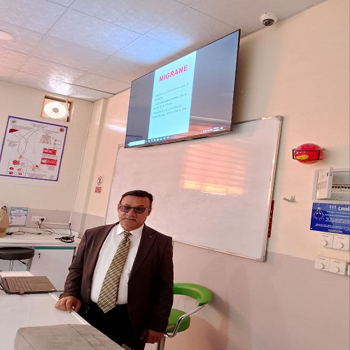 Scientific seminar entitled Migraine, Causes, and Management