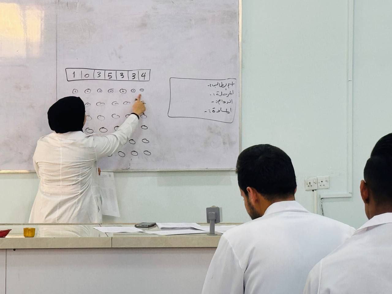 "ورشة تدريبية لطلبة المرحلة الأولى حول استخدام الببل شيت في قسم تقنيات المختبرات الطبية"