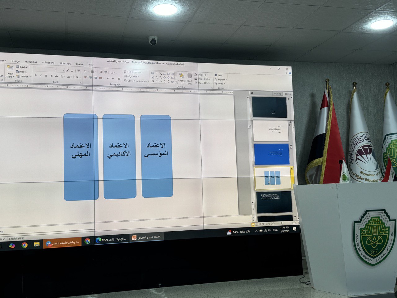 ورشة الاعتماد المؤسسي و البرامجي