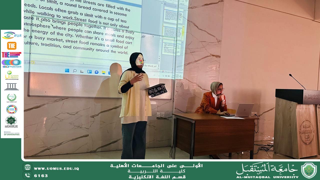 "A Workshop Titled "Street Food Culture Around the World" Organized by a Student from the Department of English"