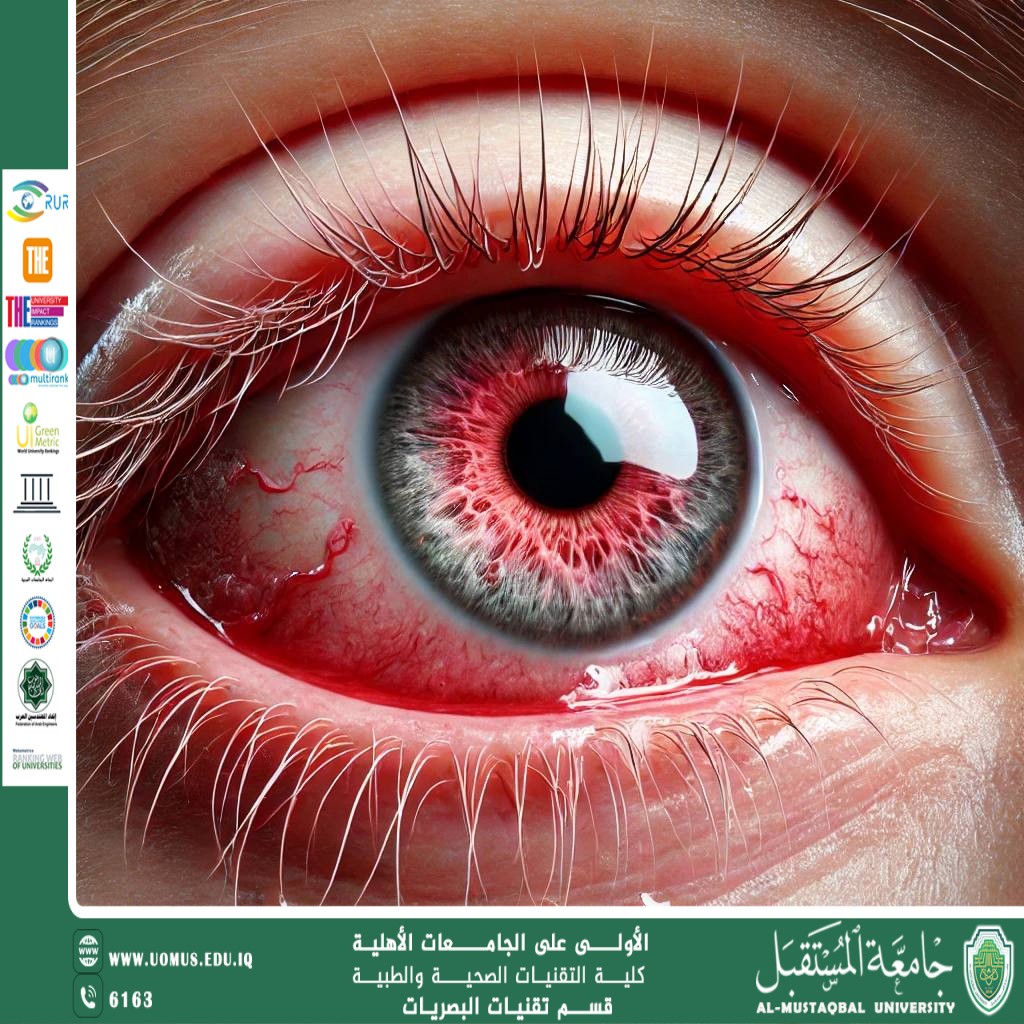 مقالة علمية لرئيس قسم تقنيات البصريات أ.م.د منذر سمين شكر بعنوان (تأثير البيئه على العيون)