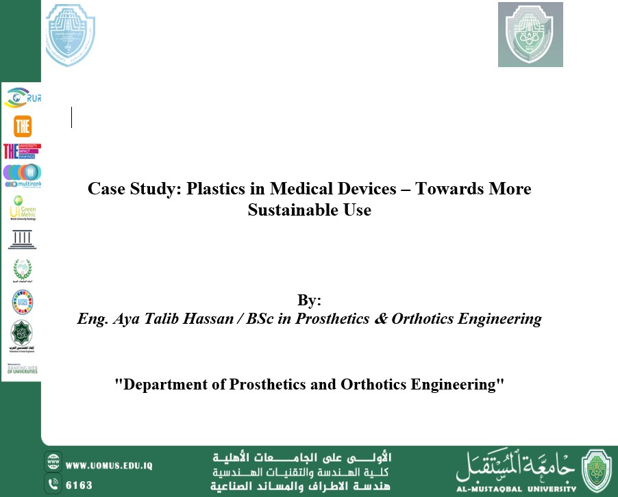 Case Study: Plastics in Medical Devices – Towards More Sustainable Use