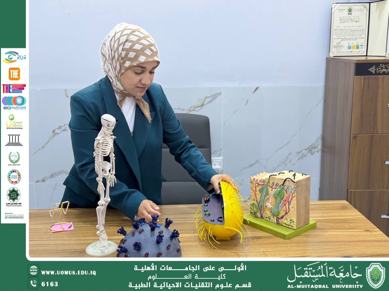 The Department of Medical Biotechnology at Al-Mustaqbal University has made outstanding preparations to welcome Sustainability Week.