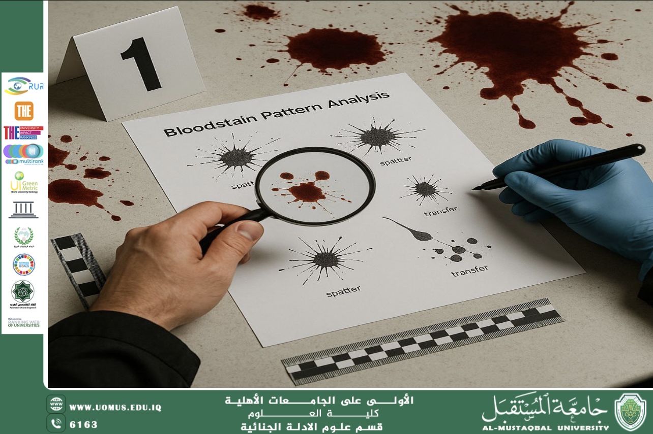 تحليل أنماط الدم في مسرح الجريمة (م.م هويدا نزال حسين)