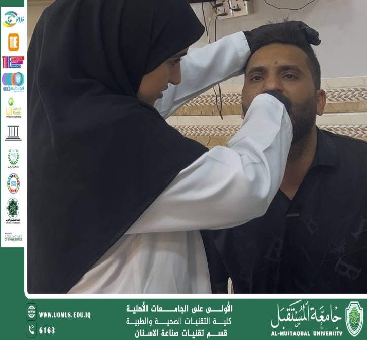Conducting an educational workshop for students of the Dental Techniques Department on the 3D printer