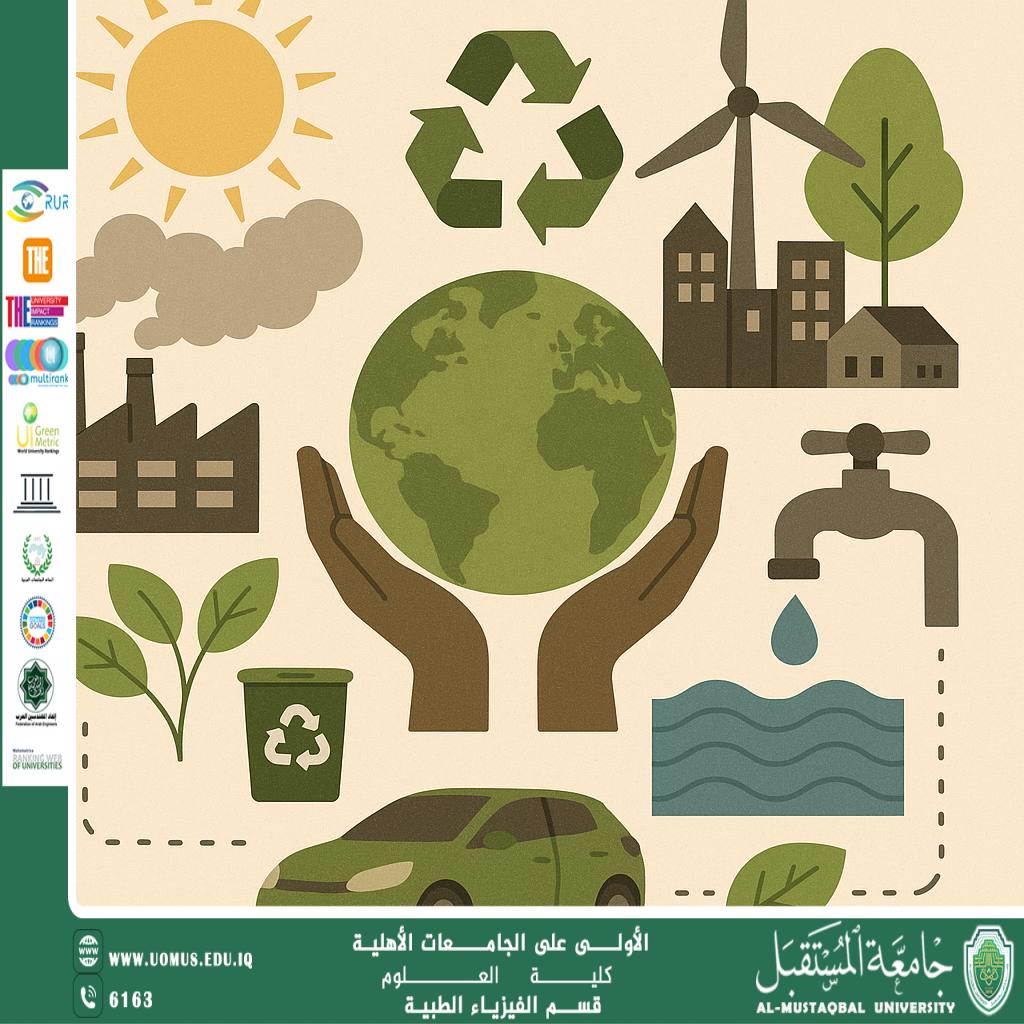 A scientific article by the teaching assistant (Mohamed Gamal) entitled "The Relationship between Sustainability and a Healthy Environment"