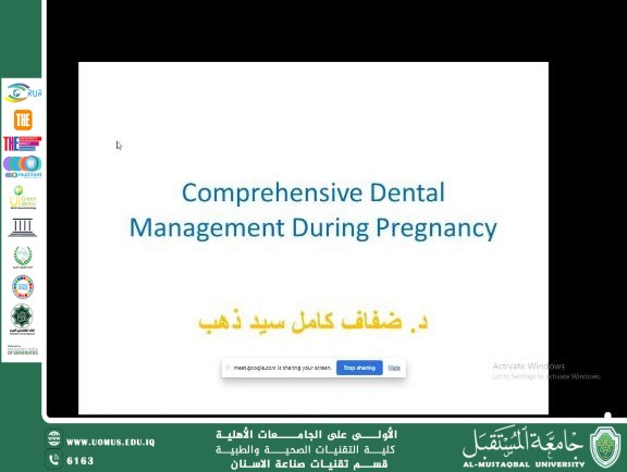Comprehensive Dental Management During Pregnancy
