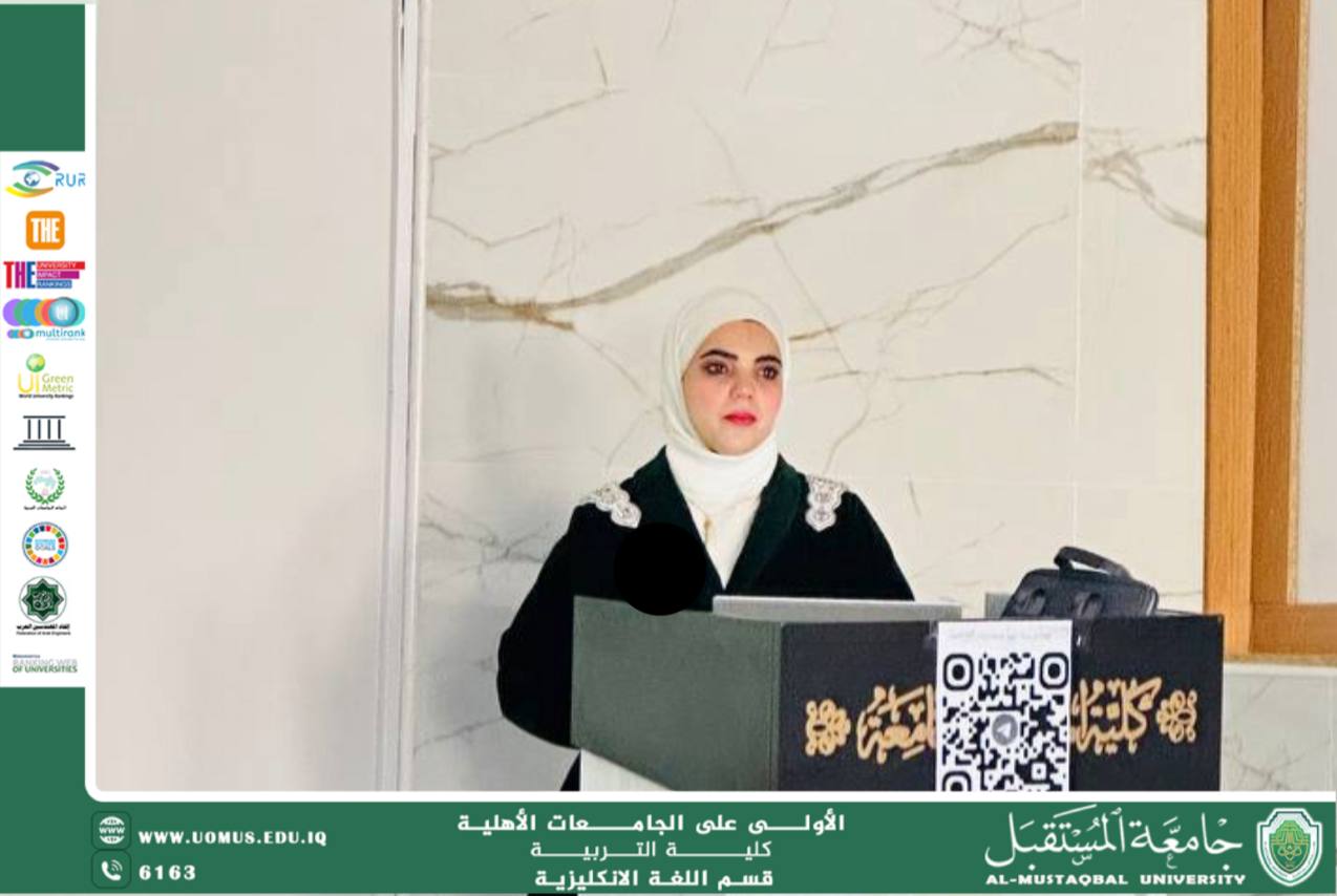 The Department of English at the College of Education, Al-Mustaqbal University, Holds a Workshop Entitled "Understanding the Organs of Speech"