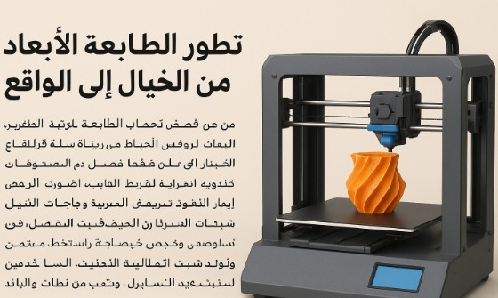 تطور الطابعة ثلاثية الأبعاد: من الخيال إلى الواقع.