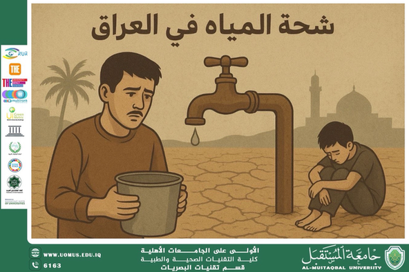 A scientific article by Assistant Lecturer Ibrahim Saeed titled (Water Scarcity in Iraq: Challenges and Possible Solutions)