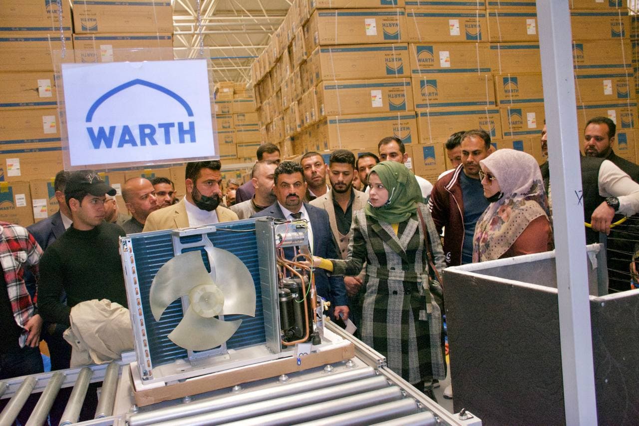 قسم هندسة تقنيات التبريد والتكييف في وارث العطاء لصناعة اجهزة التكييف والتبريد 