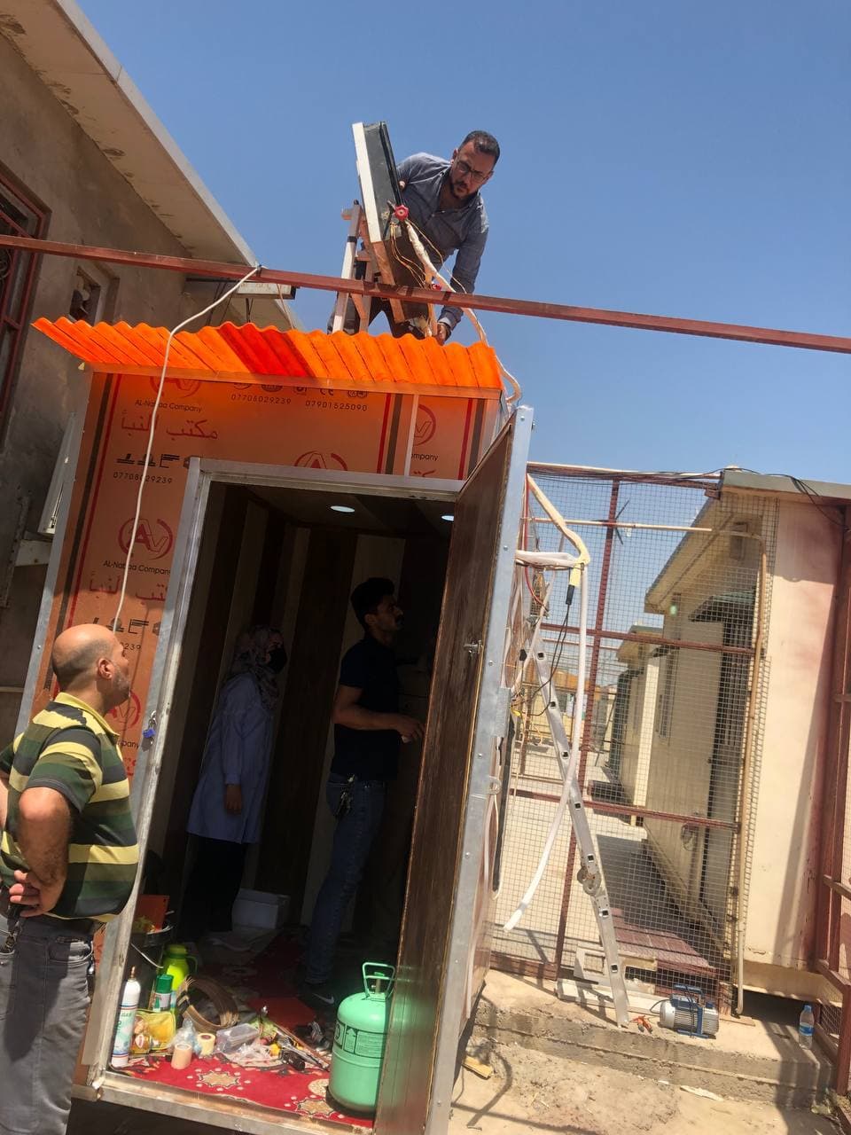 تطوير منظومة تبريد تعمل بمساعد المنظومة الشمسية الهجينة انجاز جديد لقسم هندسة تقنيات التكييف والتبريد 
