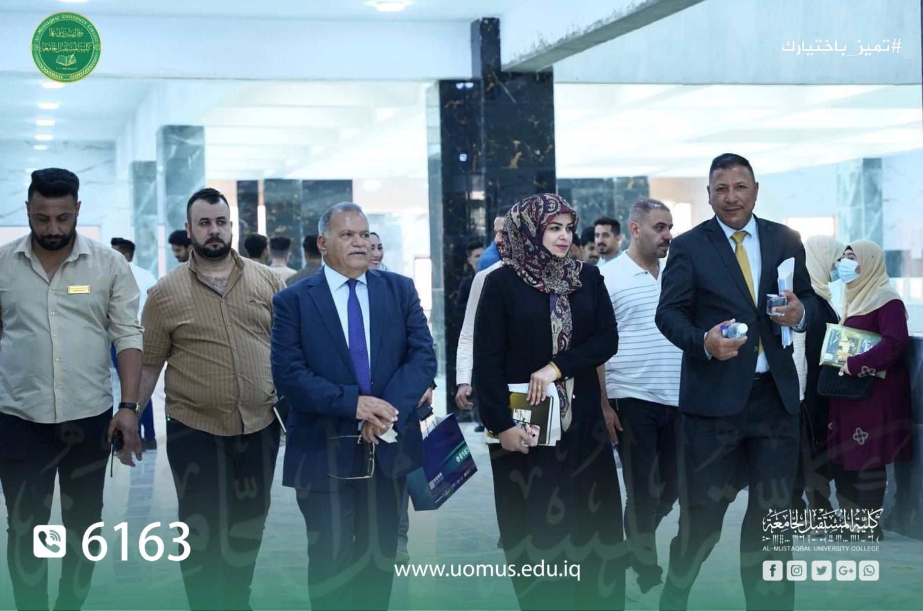 عميد كلية المستقبل الجامعة يجري جولة تفقد من خلالها التطور الحاصل في الكلية 