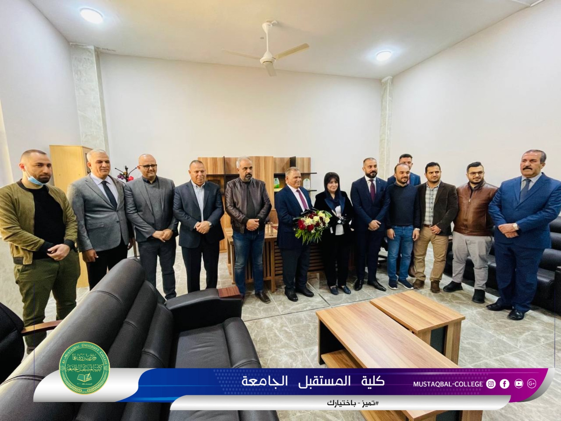 اساتذة قسم طب الاسنان في كلية المستقبل الجامعة يحتفلون بافتتاح المبنى الجديد للعيادات الاستشارية