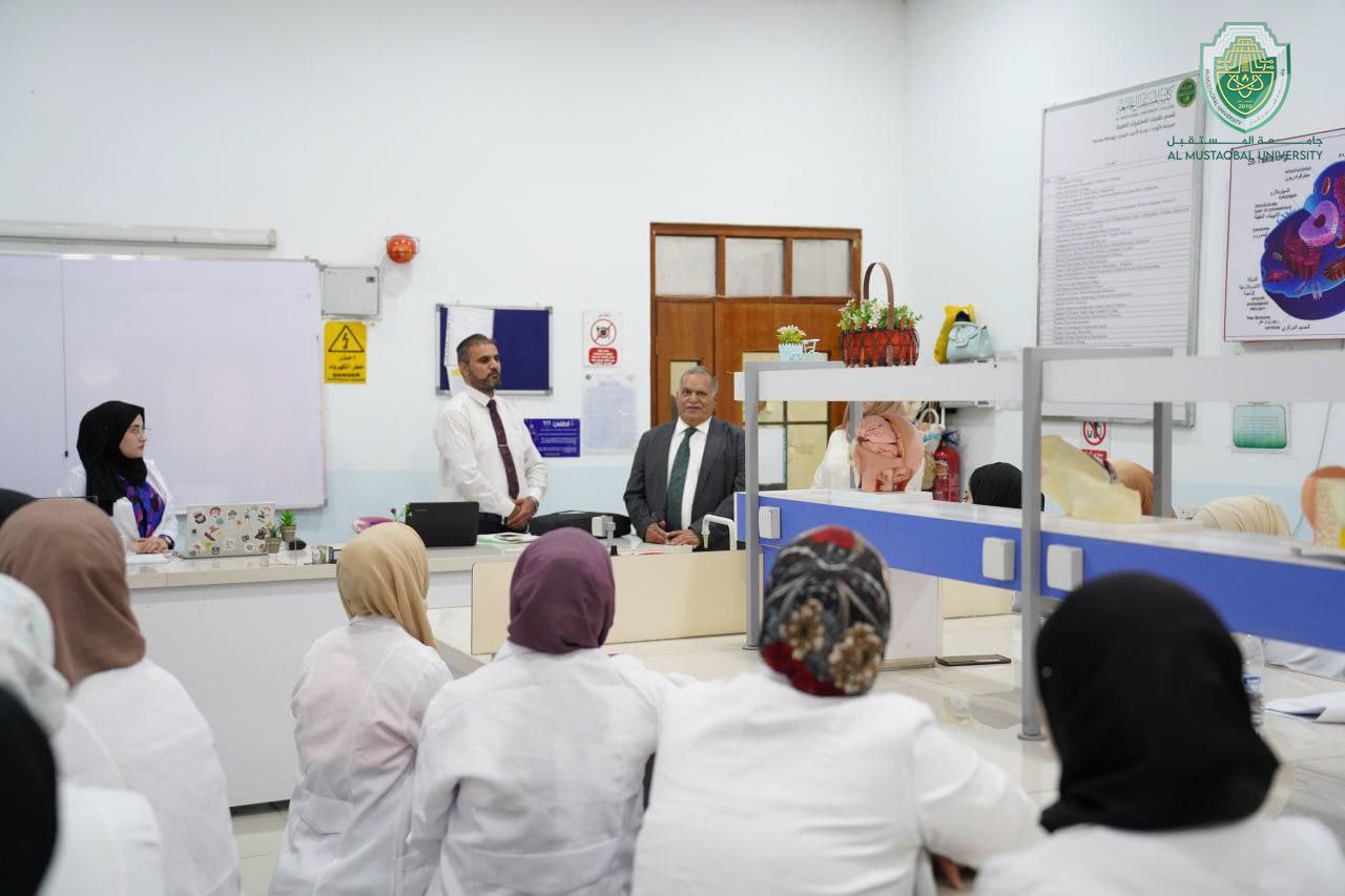 Al-Mustaqbal University President conducts an Inspection Tour through the Colleges & Departments