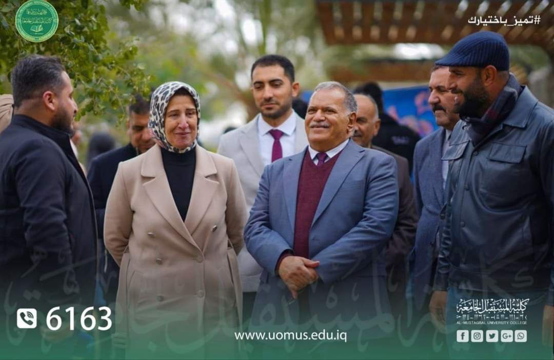 السيد عميد كلية المستقبل الجامعة يفتتح معرض الاعمال الفنية لقسم تقنيات صناعة الاسنان 