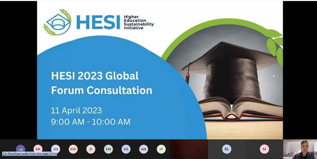 Al-Mustaqbal University Participates in a Meeting Convened by the  Higher Education Sustainability Initiative (HESI)