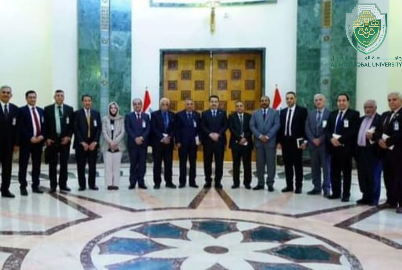 Iraqi Prime Minister Mr. Muhammad Shiaa Al-Sudani  Meets an Inventor of Al-Mustaqbal University