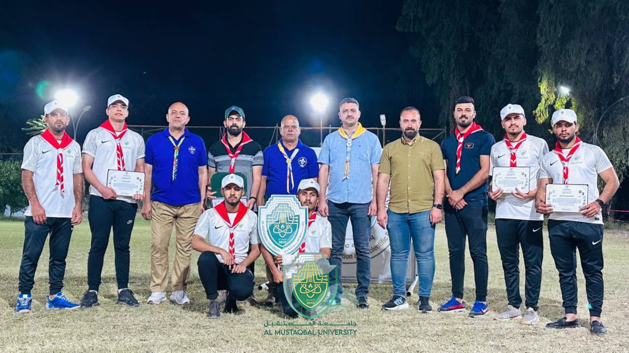 Al-Mustaqbal University Achieves Second Place  in the Scout Camping for Iraqi Universities