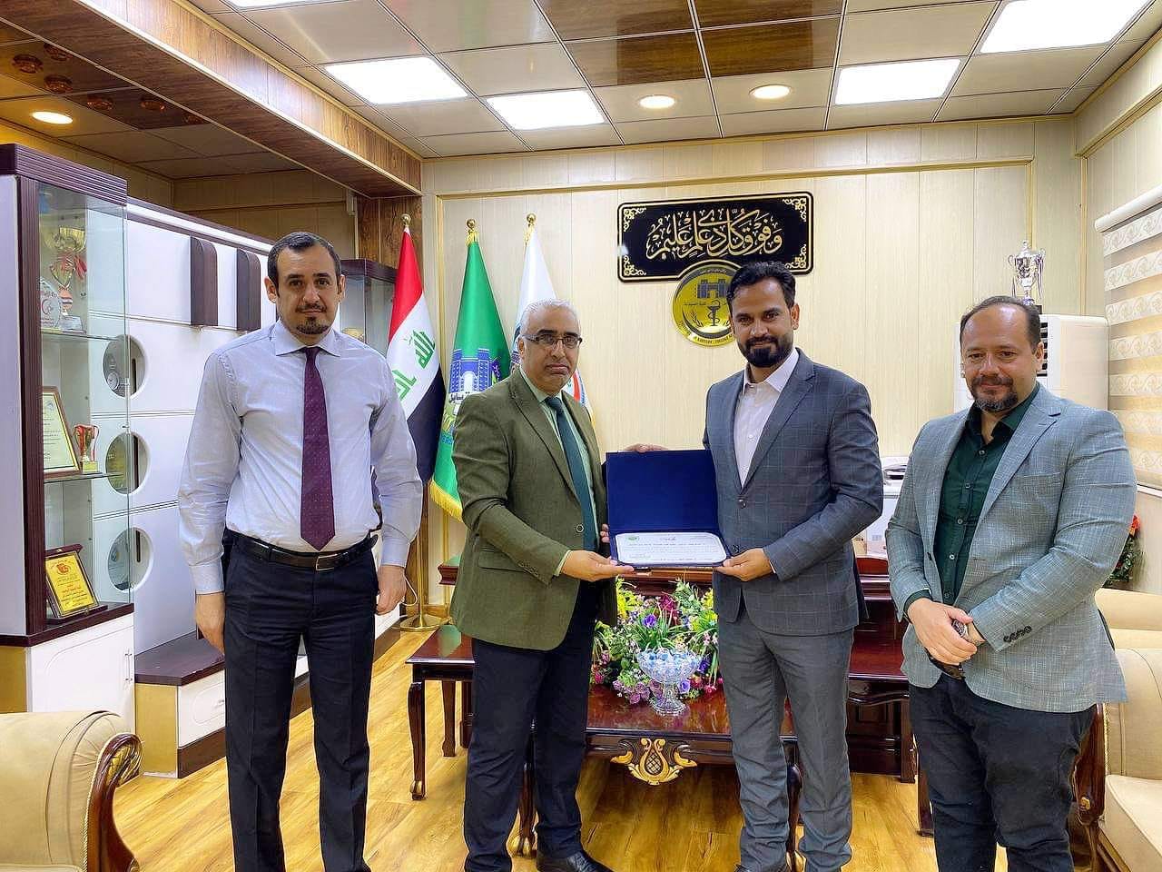 A Delegation of Pharmacy College Deanship of Al-Mustaqbal University  Pays a Visit to Pharmacy College at University of Babylon