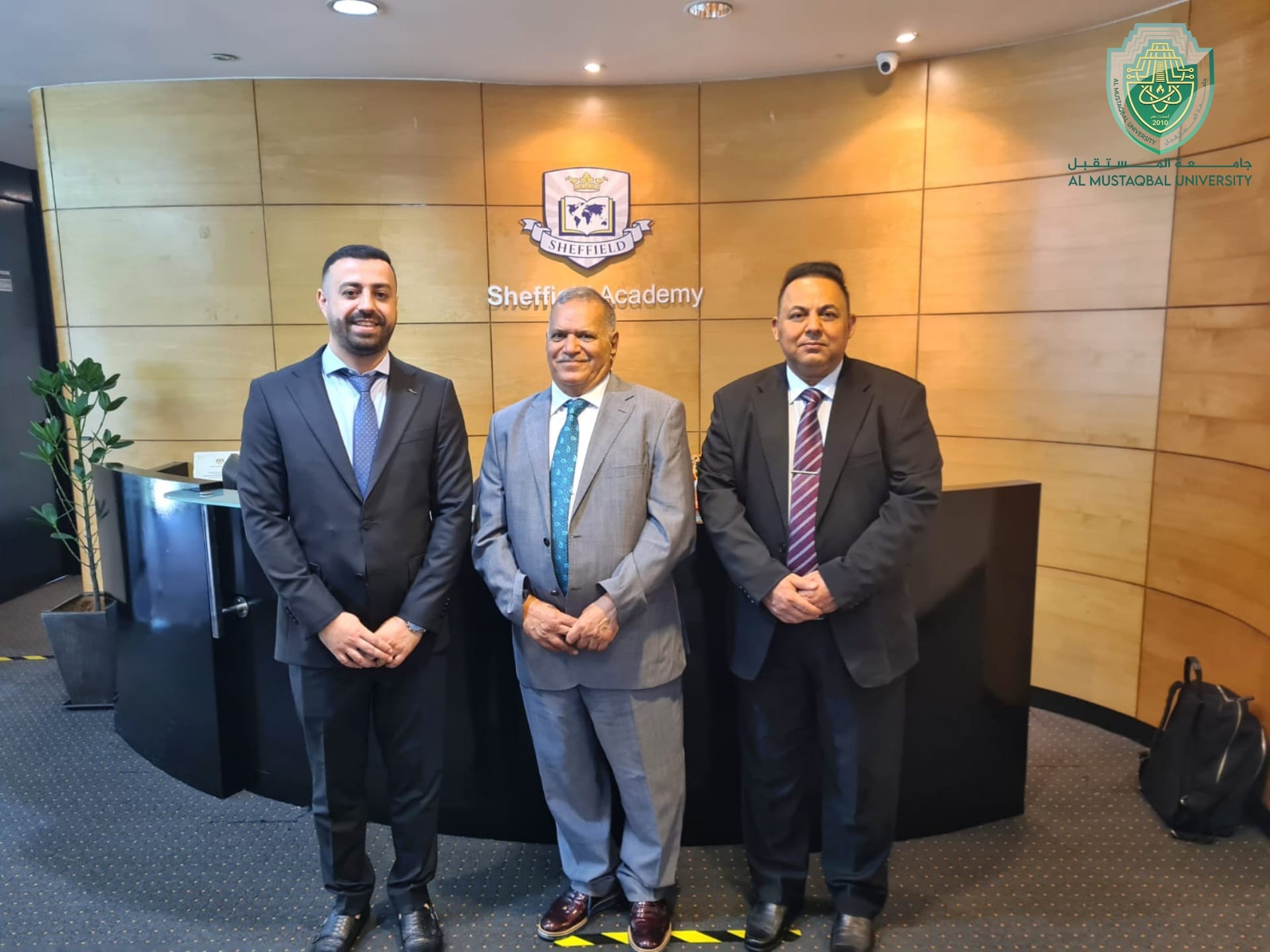 President of Al-Mustaqbal University Pays a Visit to Sheffield Academy, an English Language Institute