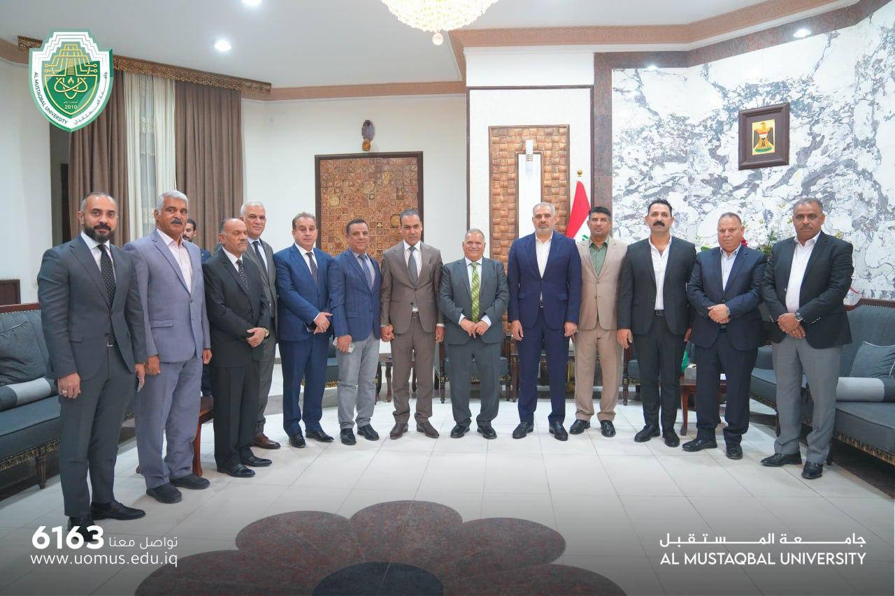 A Delegation Representing Al-Mustaqbal University Pays a Visit to Babylon Governor & Chairman of Provincial Council to Extend their Greetings