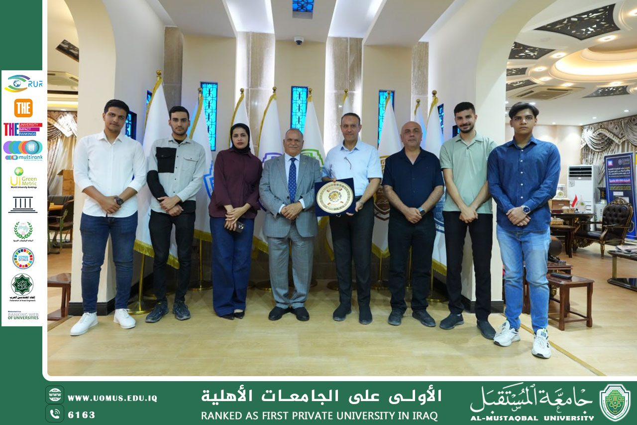 السيد رئيس جامعة المستقبل يستقبل الوفد الطلابي بعد استكمال  البرنامج التدريبي المشترك في جامعة المنصورة في جمهورية مصر العربية 